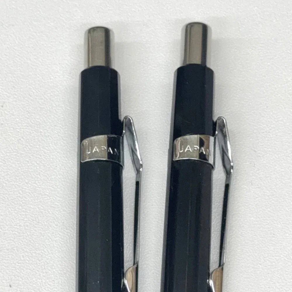 Pentel P205 Sharp Mechanical Drafting Pencils 0.5mm Black‎ Set of 2 with Pouch